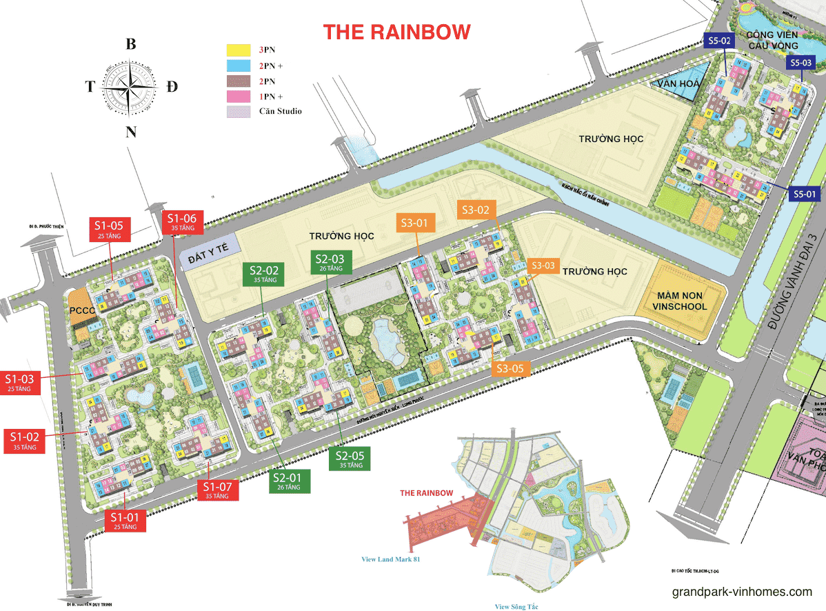 mat bang the rainbow vinhomes grand park quan 9