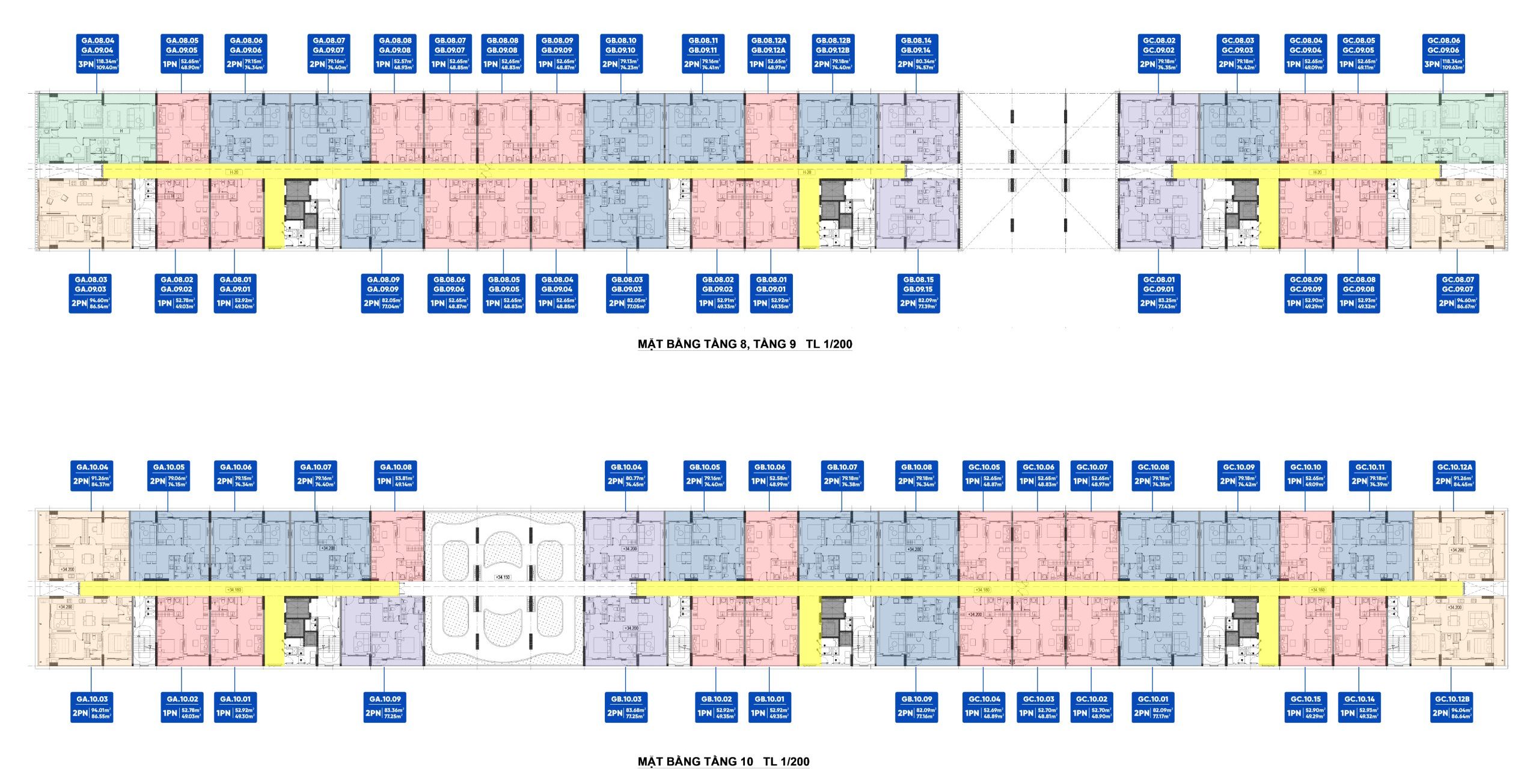 Mặt bằng căn hộ Fiato AirPort City Nhơn Trạch Đồng Nai