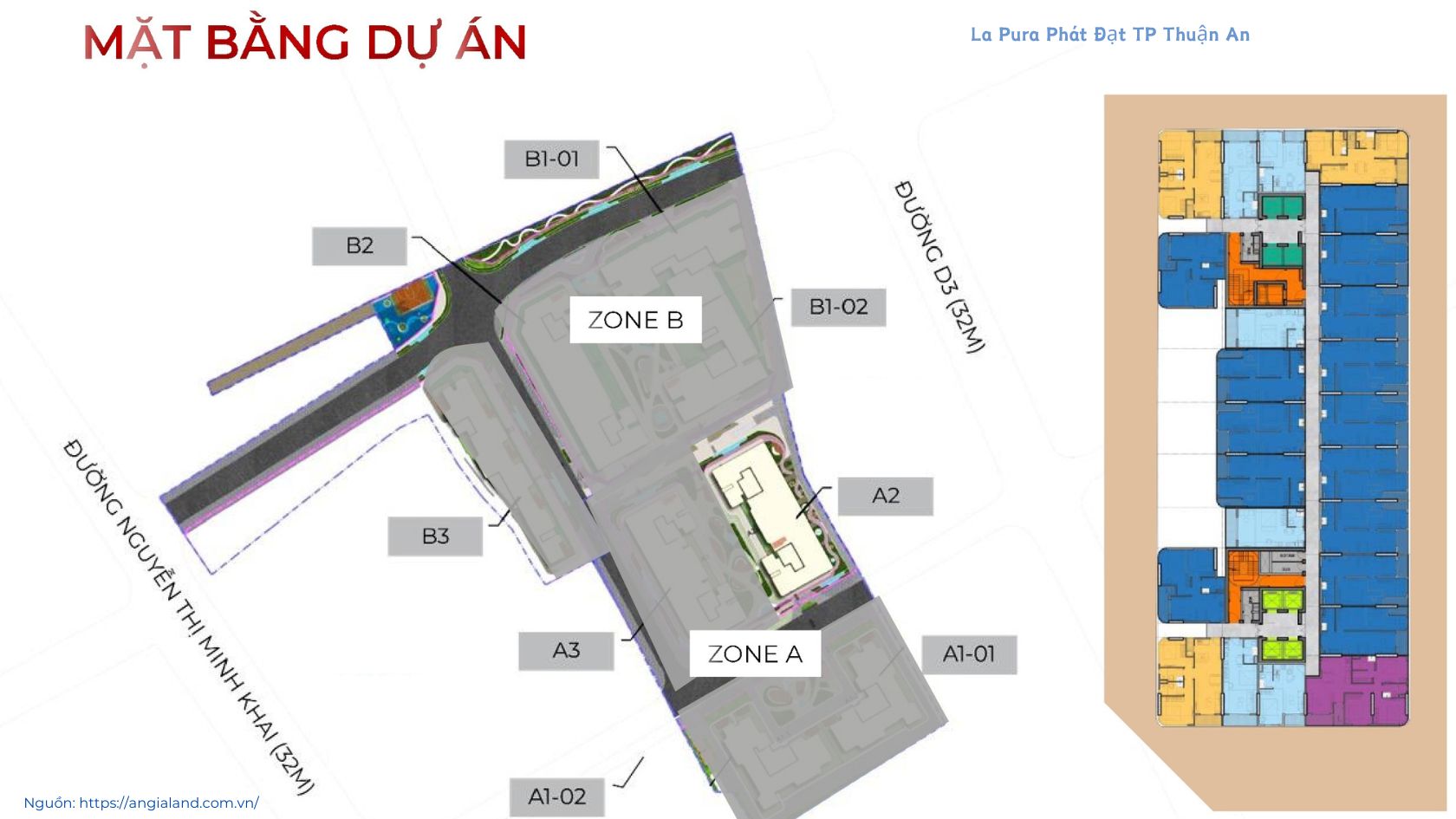 La Pura Thuận 14 Mặt bằng La Pura Thuận An