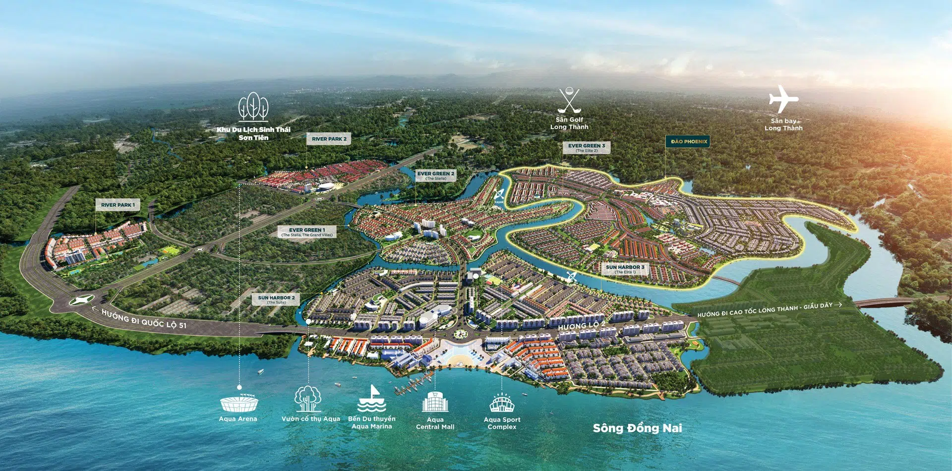 Mặt bằng Aqua City Biên Hòa Đồng Nai