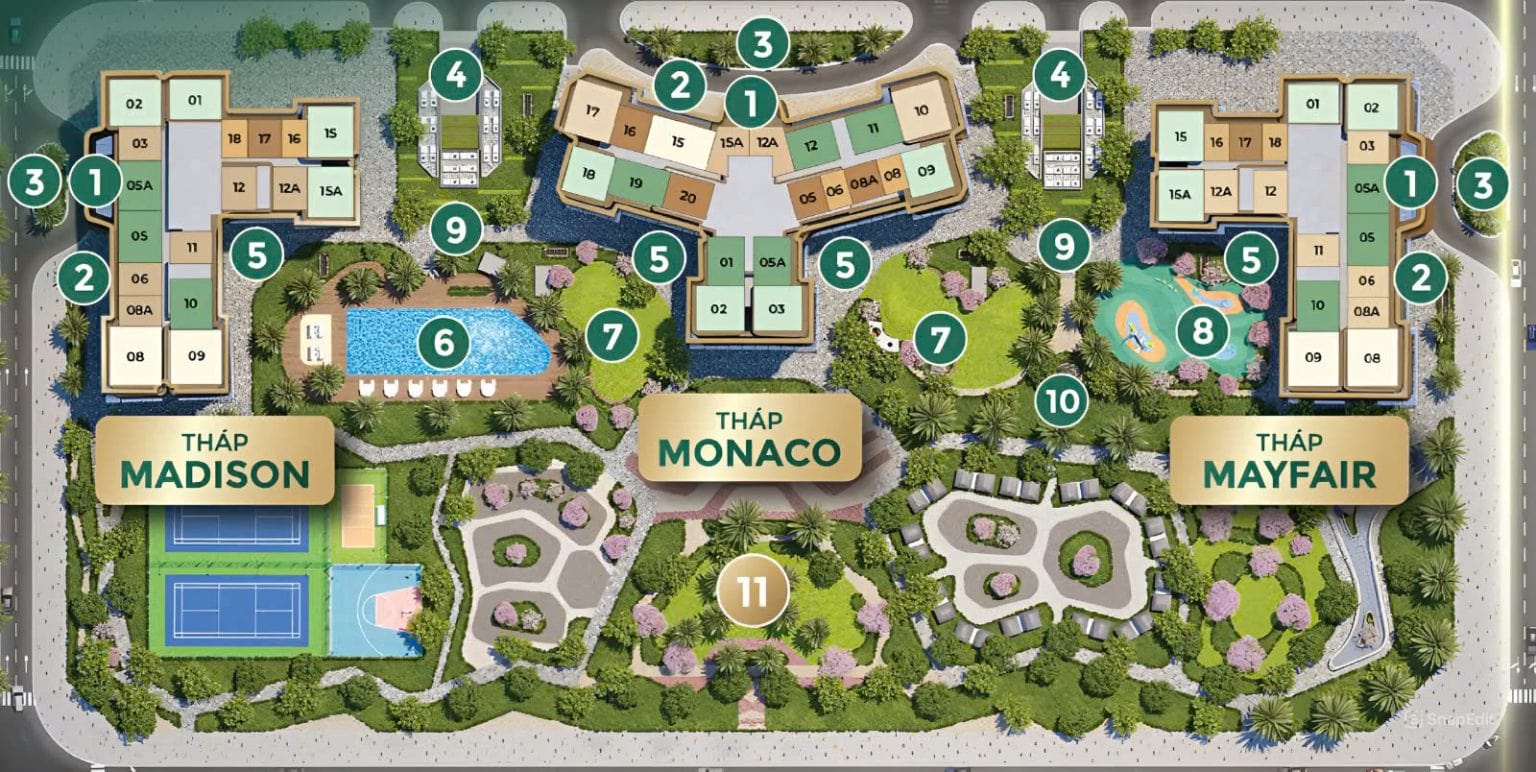 Mặt bằng dự án The Cosmopolitan Global Residences Imperia Sigature Cổ Loa