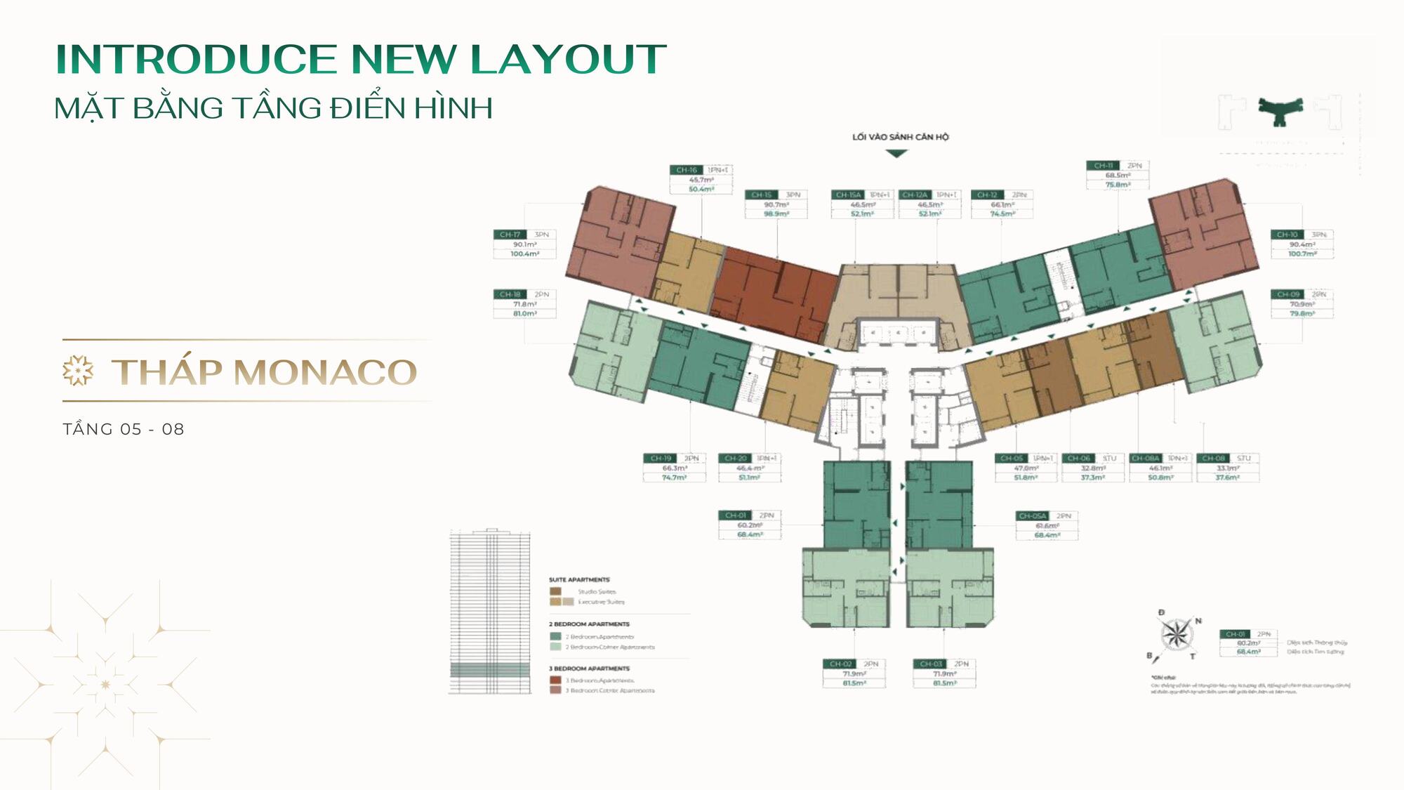 Mặt bằng tháp Madision tại dự án The Cosmopolitan