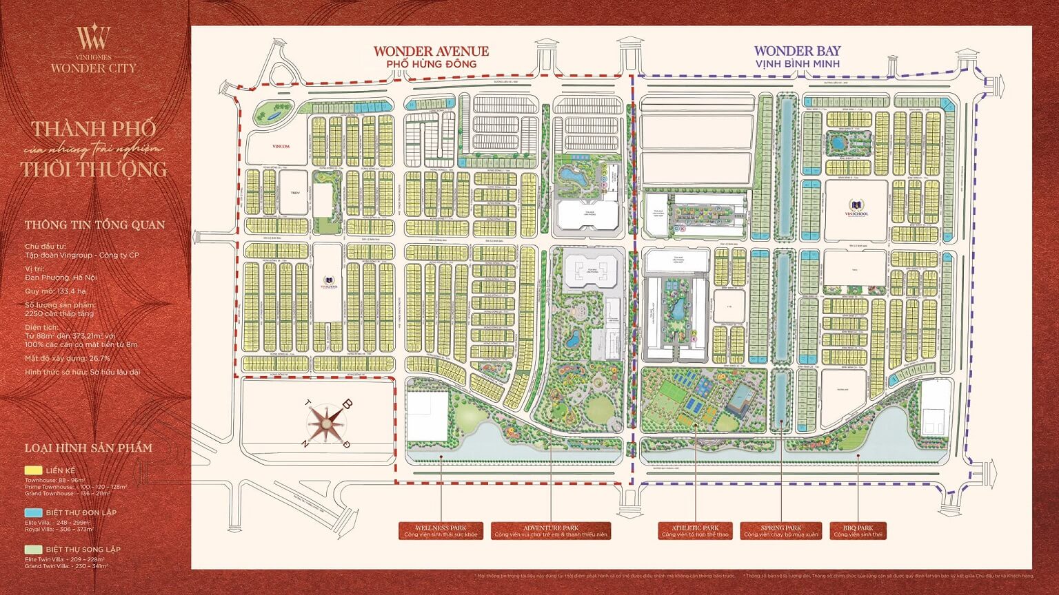 Mặt bằng dự án Vinhomes Wonder City Đan Phượng