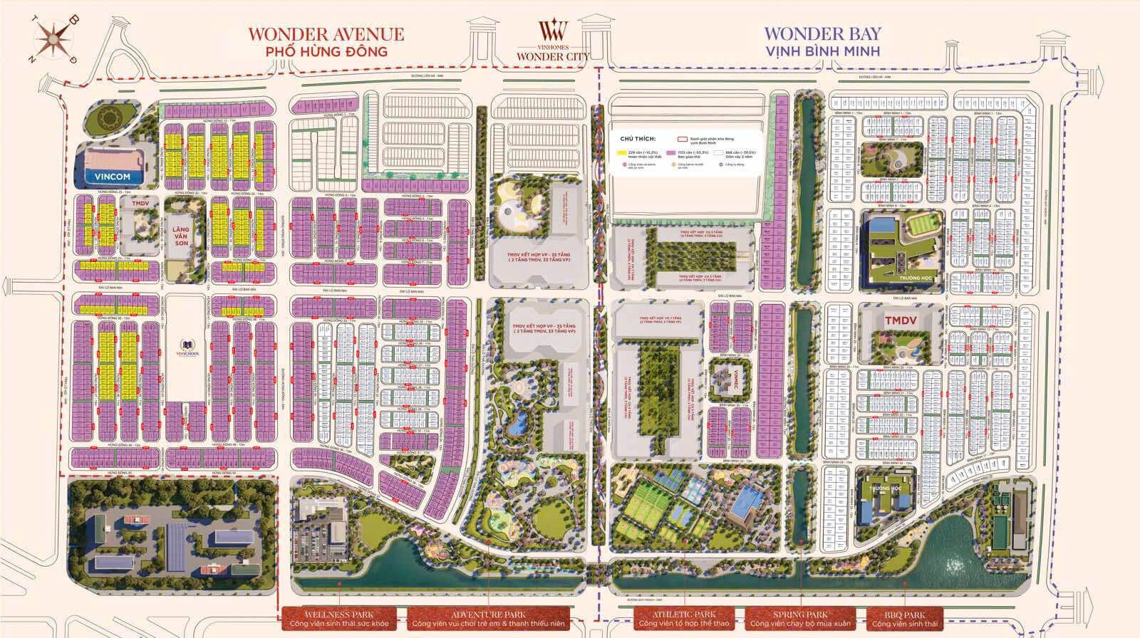 Tiện Ích Vinhomes Wonder City Đang Phượng