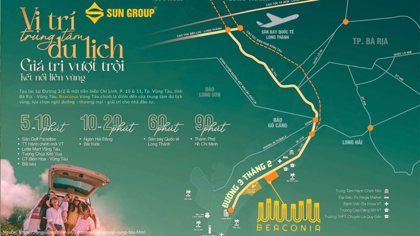 Dự án Beaconia tọa lạc tại Phường 10, TP. Vũng Tàu