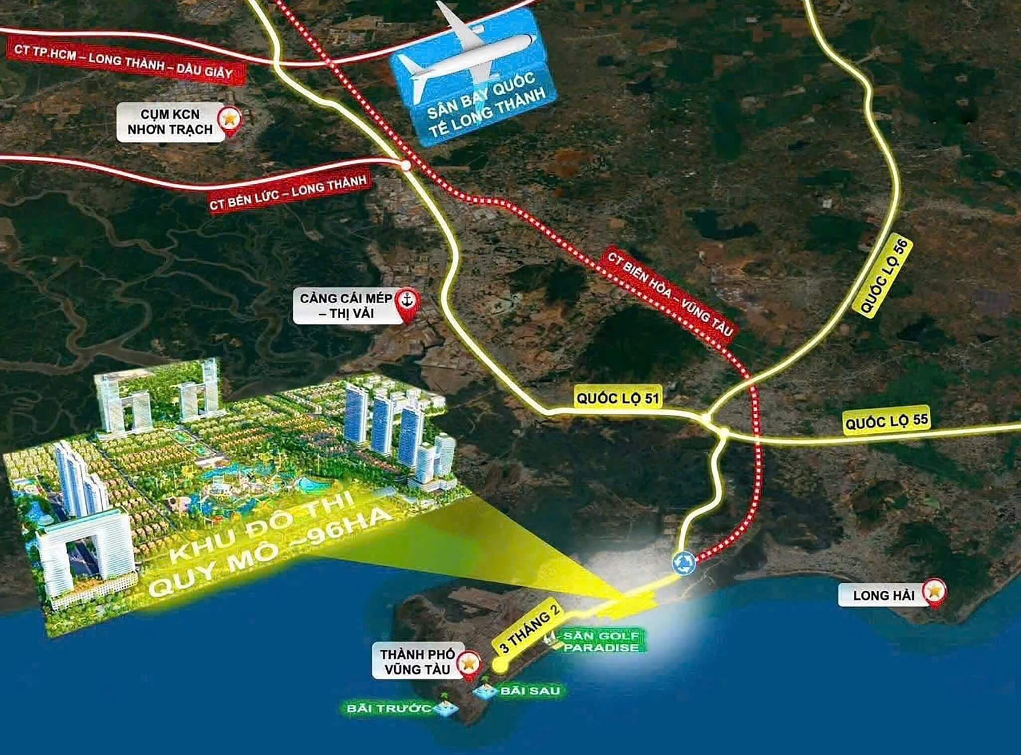 Dự án Blanca City Sungroup Vũng Tàu nằm tọa lạc tại “tọa độ vàng” ngay cửa ngõ thành phố, trên trục đường 3/2 