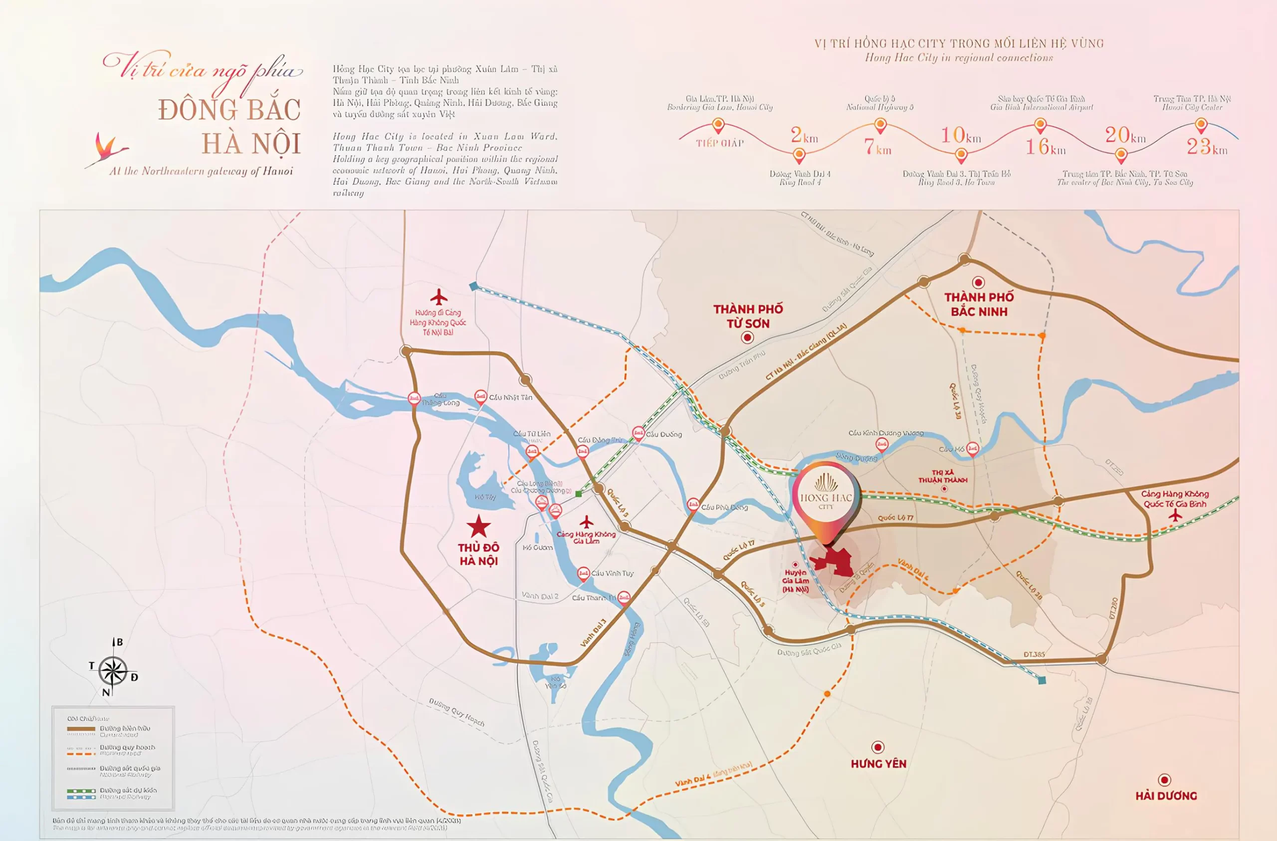 Thuộc Phường Xuân Lâm – Thị xã Thuận Thành – Tỉnh Bắc Ninh, ngay cửa ngõ phía Đông Bắc Hà Nội