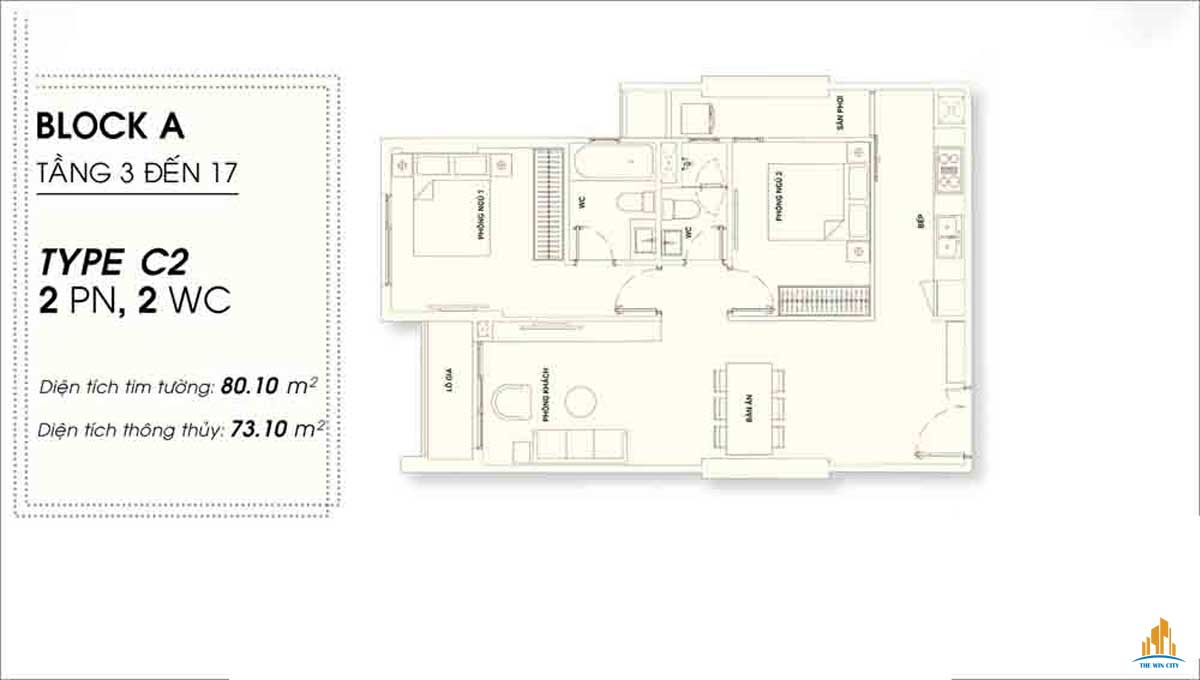 Mặt bằng Căn Hộ The Win City Long An