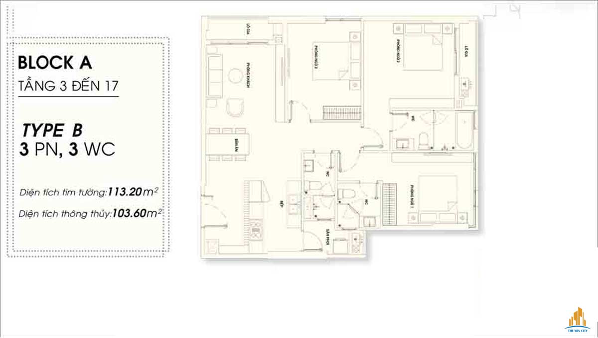 thiet ke can ho 3pn the win city