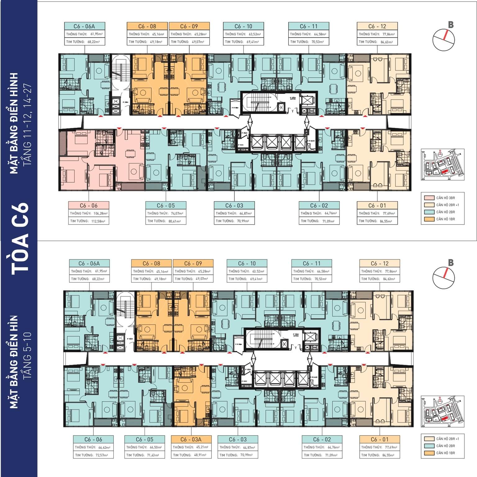 mat bang toa c6 capital square da nang