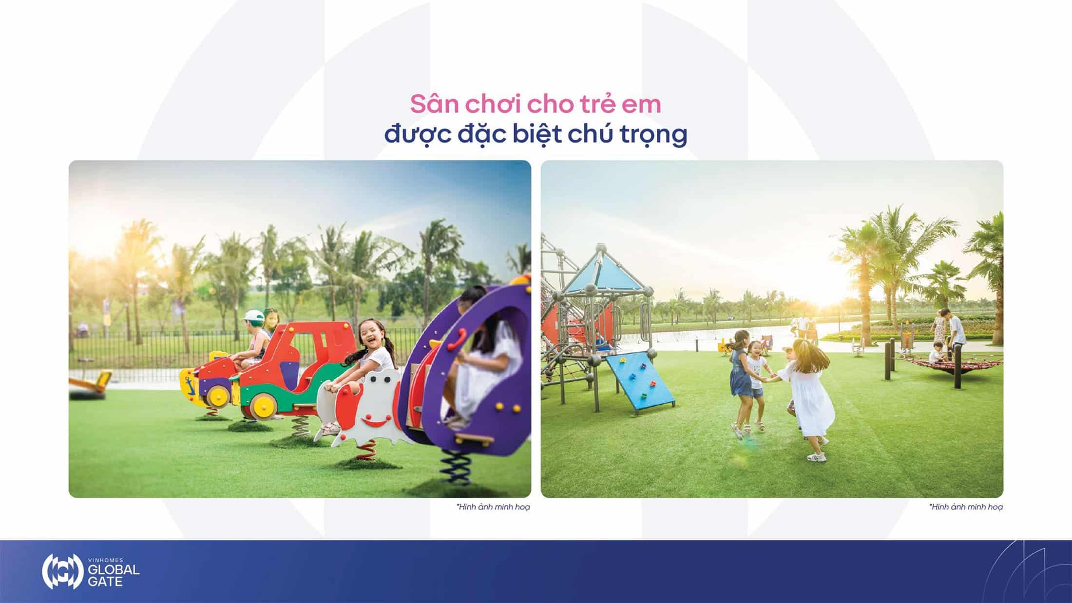 San choi gianh cho tre em tai Vinhomes Global Gate duoc dac biet chu trong