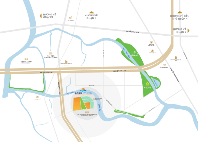 Vị trí Sunrise Riverside