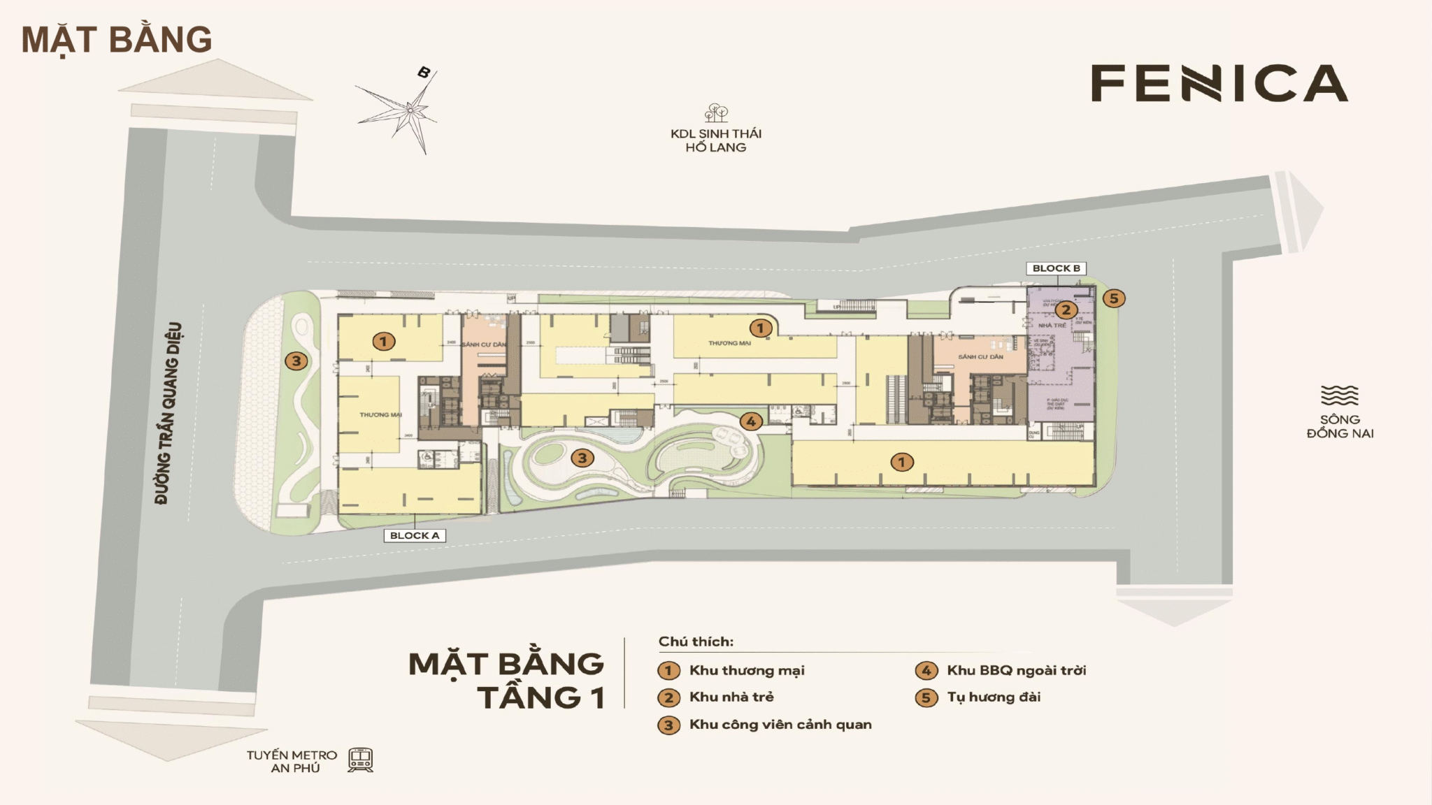 Mặt bằng căn hộ dự án Fenica