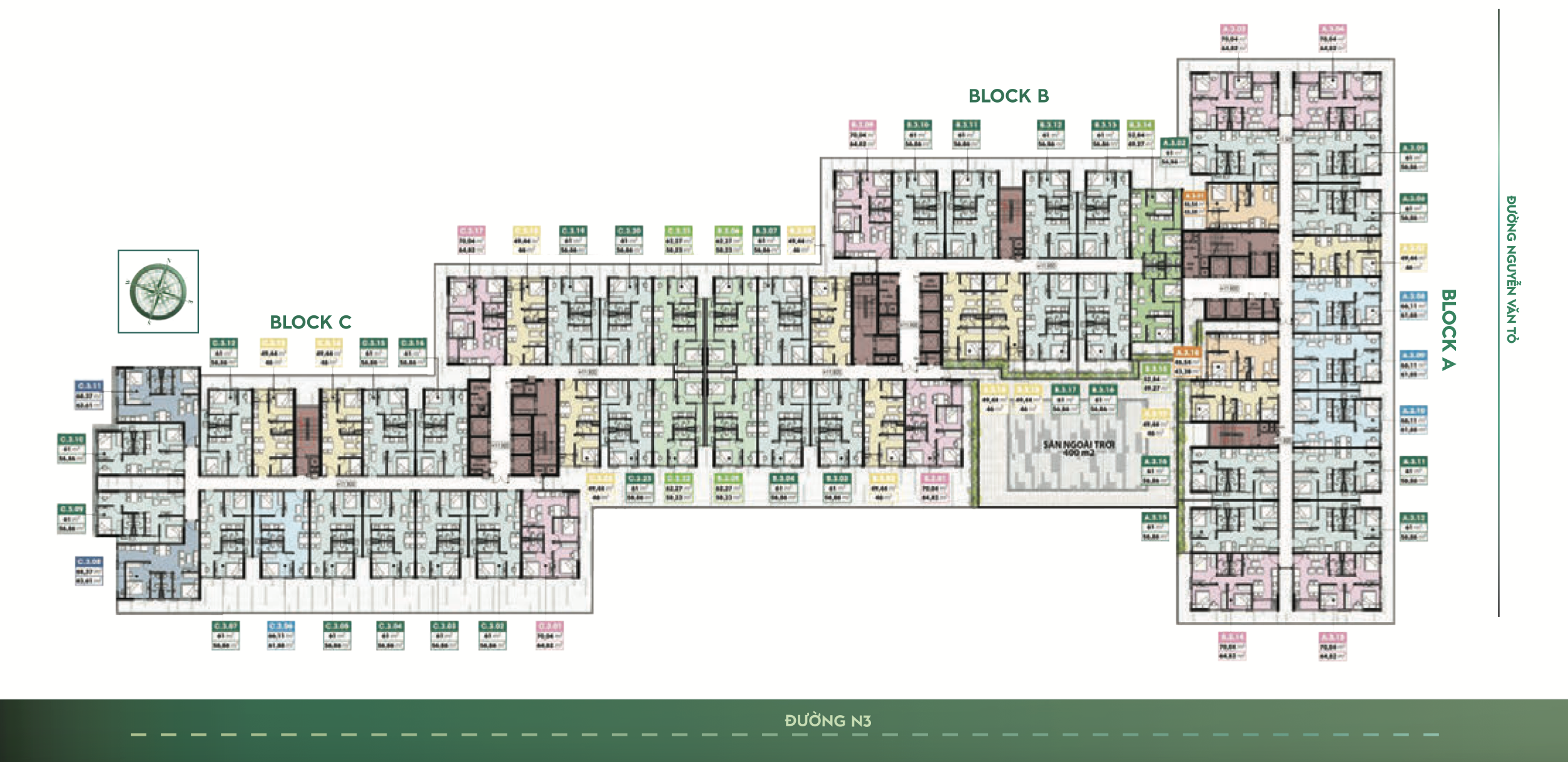 Eco Residence Long Bình 12 Mặt bằng dự án Eco Residence NOXH Long bình tân