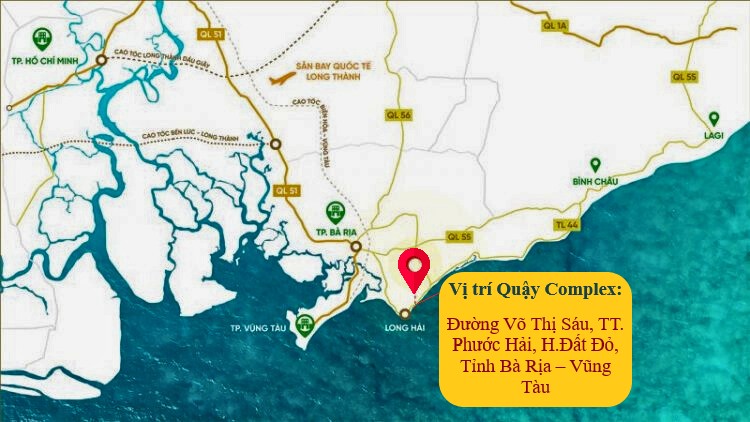 Quậy Complex 5 vị trí dự án Quậy Complex