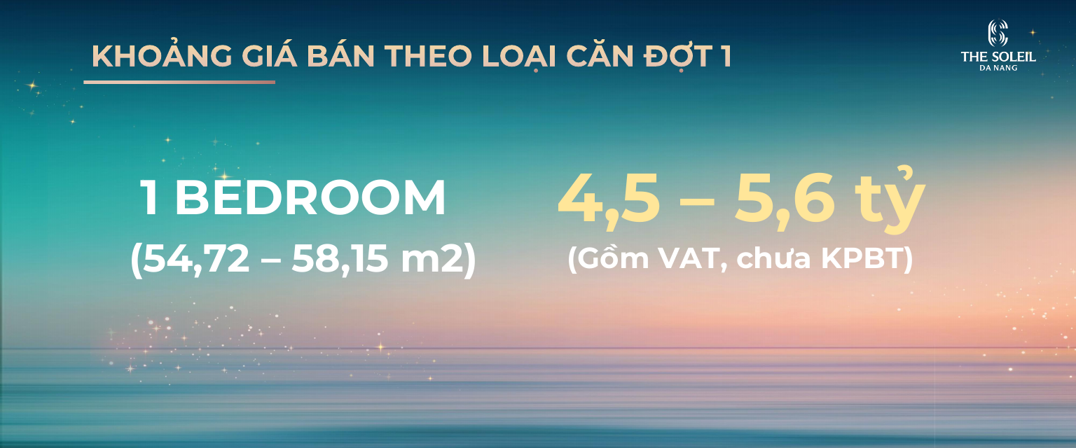 Giá bán và chính sách thanh toán dự án the soleil đà nẵng