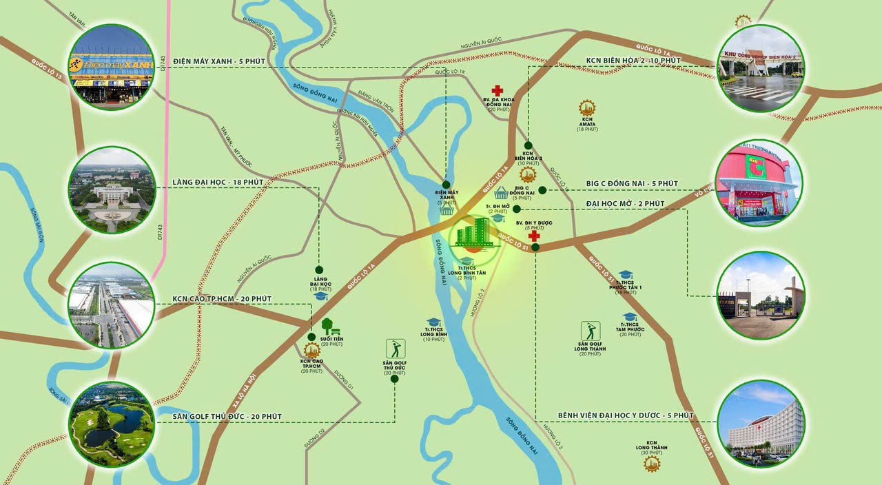 Eco Residence Long Bình 5 Vị trí kế nối nhà ở xã hội Long Bình Tân Đồng Nai