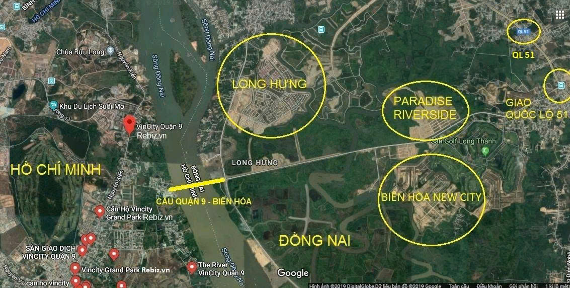 Cầu Đồng Nai 2 – Dự án trọng điểm kết nối giao thông vùng Đông Nam Bộ 1 Vị trí quy hoạch Cầu Đồng Nai 2 (cầu Long Hưng).