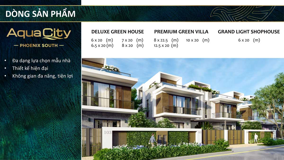 cac dang san pham tai phan khu Phoenix South dao phuong hoang