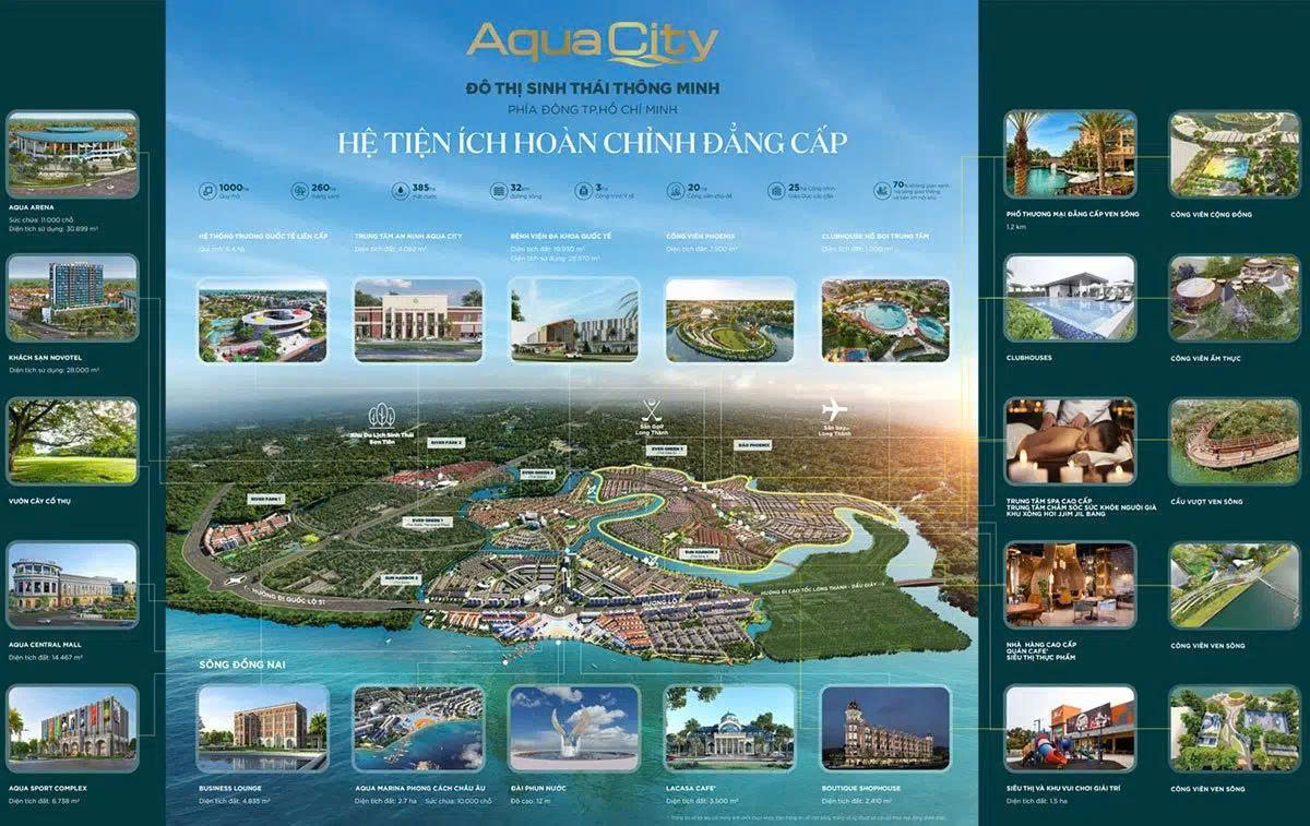 Aqua City River Park 2 – The Valencia: Biểu tượng sống đẳng cấp bên dòng sông xanh 3 Chuỗi tiện ích nội khu hiện đại tại Aqua City River Park 2 – The Valencia