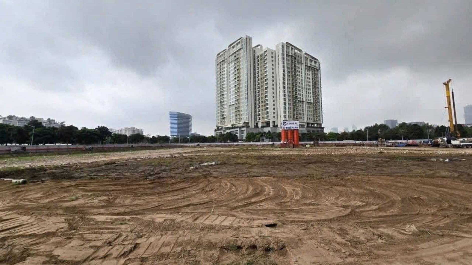 Hình ảnh cập nhật tiến độ thi công mới nhất tại công trường Sarene Residence Commercial Complex.