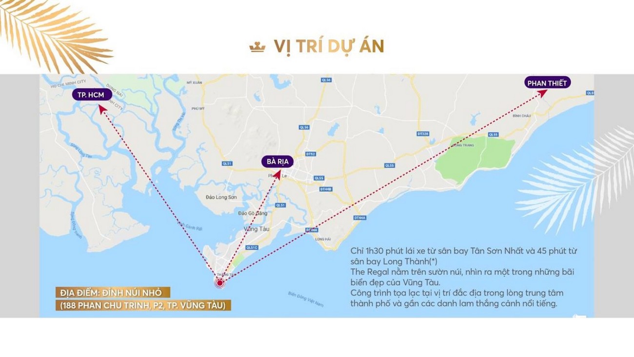 Vị trí  The Núi Vũng Tàu – Khu Nghỉ Dưỡng Cao Cấp Ven Biển