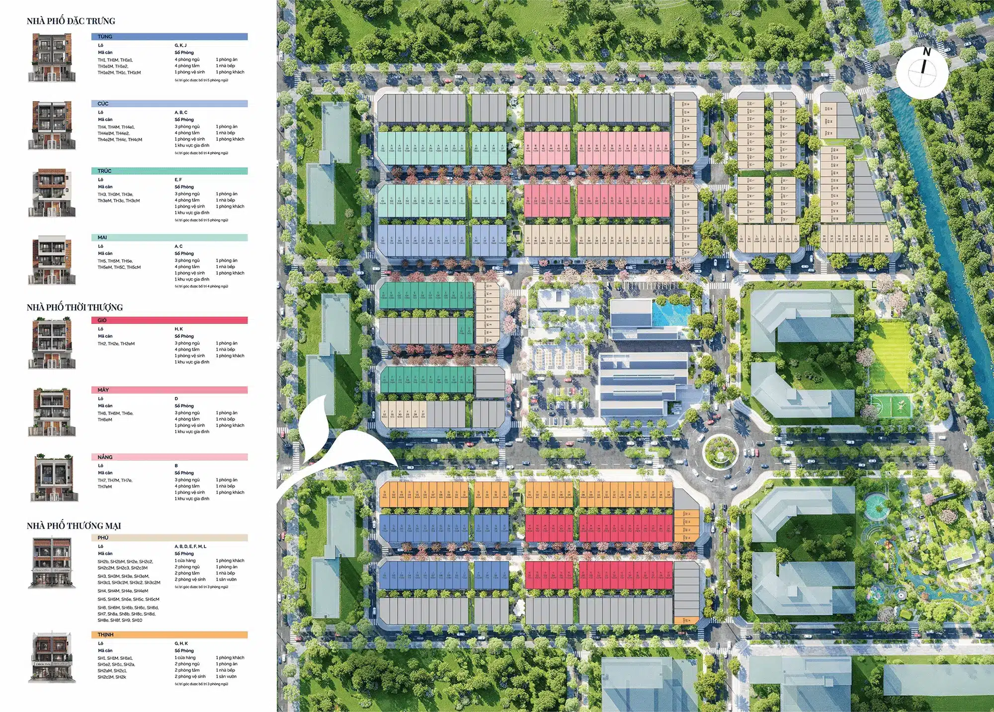 Mặt bằng tổng thể dự án Spring Ville một kiệt tác kiến trúc biophilic cho cuộc sống hiện đại