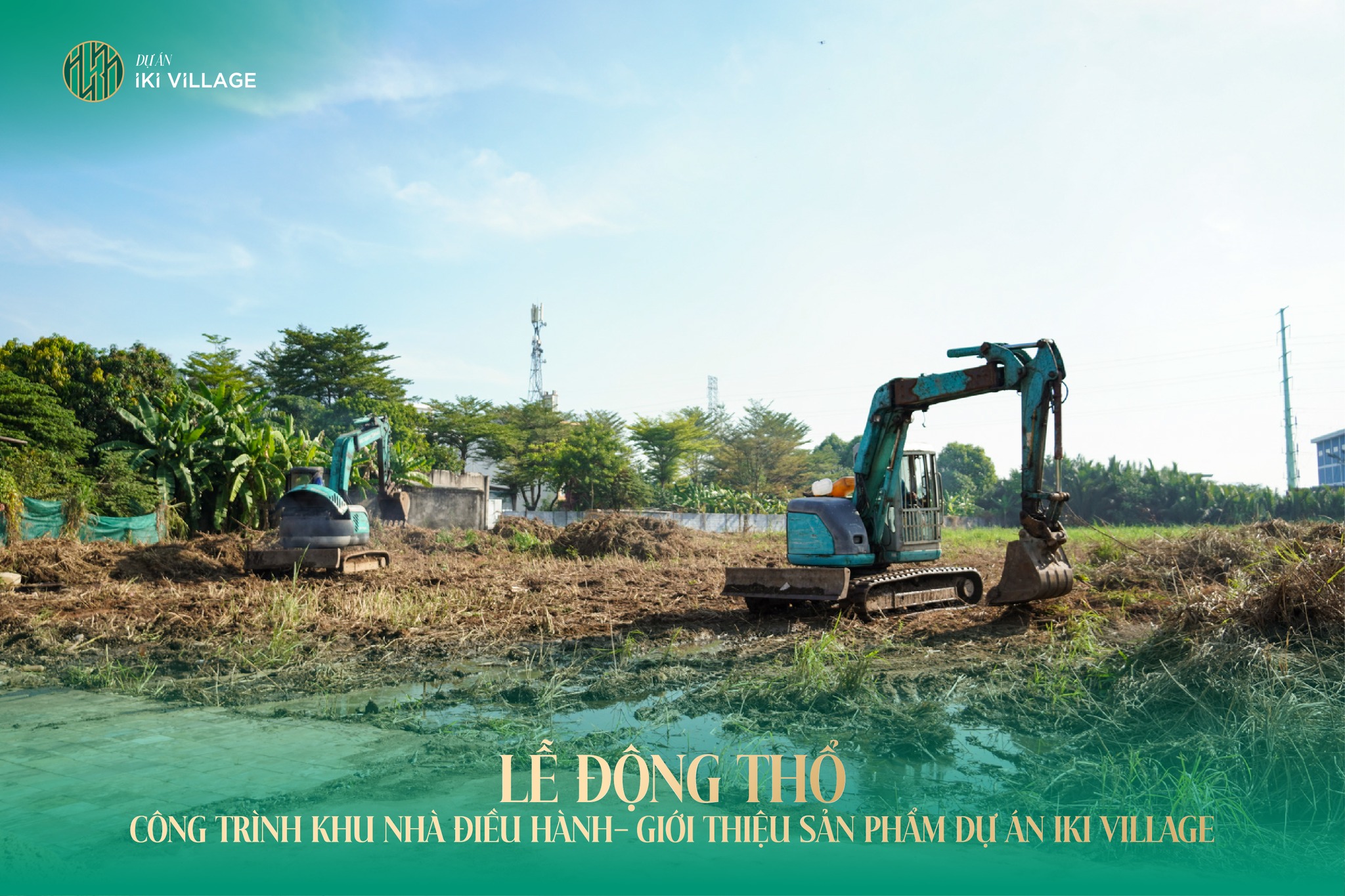 Hình ảnh buổi Lễ động thổ khu nhà điều hành dự án IKI Village