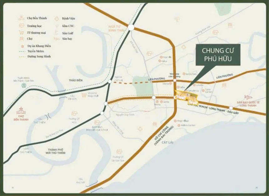 Vị trí Chung cư Mường Thanh Phú Hữu