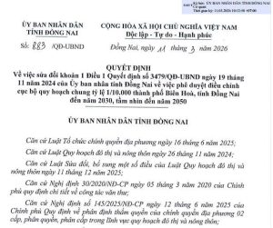 Đồng Nai điều chỉnh quy hoạch phân khu C4, mở đường cho Aqua City và Izumi City