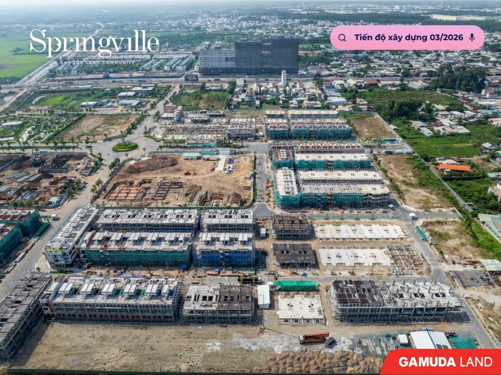 Cập nhật tiến độ xây dựng dự án Springville tháng 03/2026 mới nhất 8 tien do xay dung spring ville thang 3 2026 4