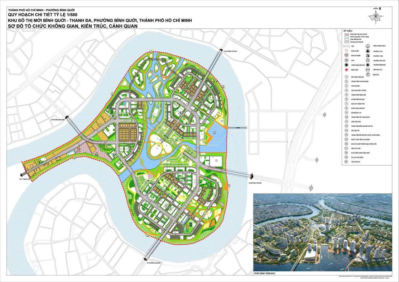 Quy hoạch 1/500 Khu đô thị Bình Quới – Thanh Đa mới nhất tại TP.HCM