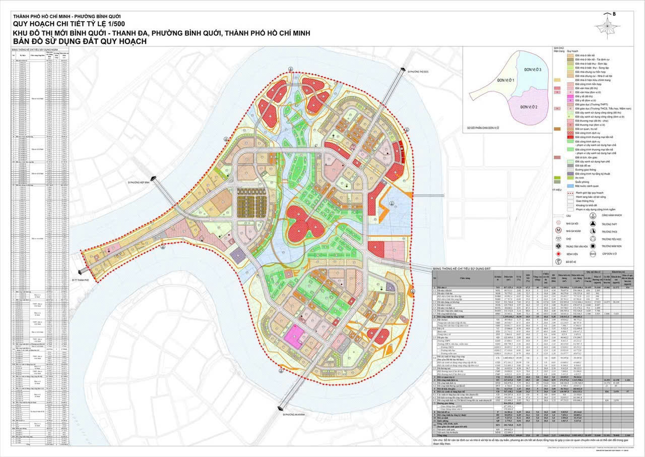 Quy hoạch 1/500 Khu đô thị Bình Quới – Thanh Đa mới nhất tại TP.HCM